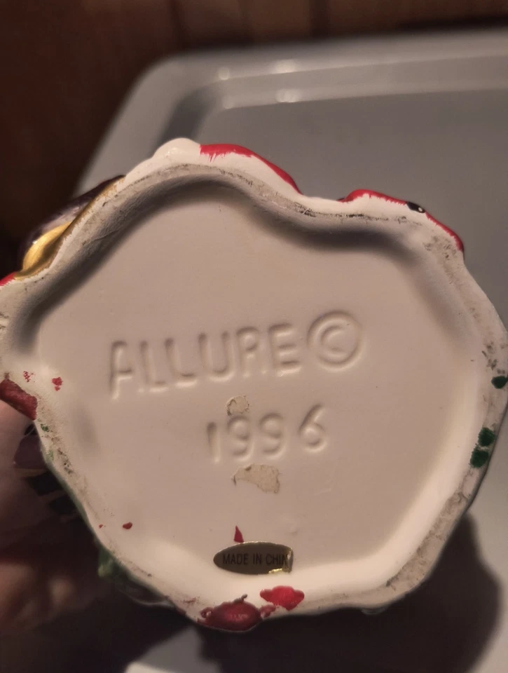 Dispensador de jabón o loción para árbol de Navidad Allure 1996 - decoración navideña de cerámica - 6" Foto 2 de 2