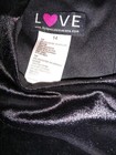 Black Velvet Hot Pink Satin Dress For Young Girls In Good Condition — photo 7