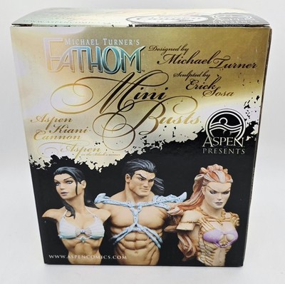 Brand New Michael Turner's Fathom Mini Busts Clear Edition Cannon 68/100 Sealed 