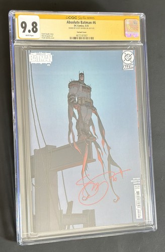 Absolute Batman #6 CGC 9.8 SS TOP POP 1 of 3 Signed Scott Snyder Variant 1st NR!