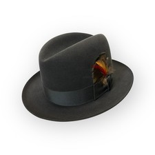 Stetson Gray Ultimate Finish Fedora Mens Hat 7-1/4