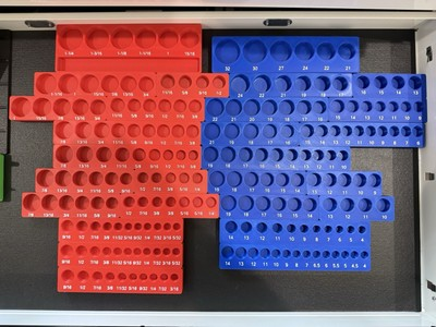 #ad Harbor Freight Quinn Master Tech Socket Set Organization Bins – 3d Printed $120.00