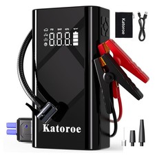 Jump Starter with Air Compressor, 5000A Car Battery Jump Starter 9.0L Gas/7....