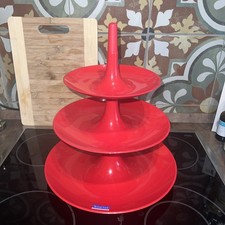 Koziol 3 Stöckige Etagere ROT Stapelbar Tisch Essen Deko Dekoration TOP