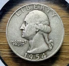 1954-D Washington Quarter - Actual Coin Shown - Free Shipping & Tracking INV#389
