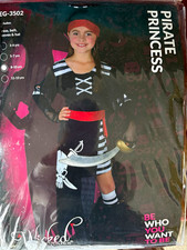 Wicked Costumes Girls Pirate Princess Outfit 8-10 yrs EG-3502