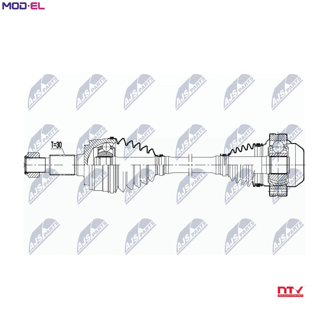 Nty Driveshaft For Porsche Cayenne 10- /Front,L=R - Image 9