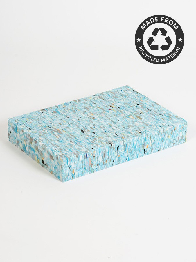 Yoga Studio New Recycled Full Chip Foam High Density Exercise Yoga Block - Brick