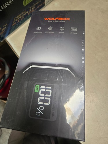 WOLFBOX JS24 4000A Portable Jump Starter Battery Pack Power Bank W/ LED ...