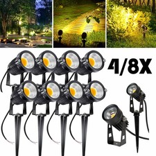 10X 12V LED Spotlight Landscape Lights Outdoor Waterproof 3W Garden Floodlight