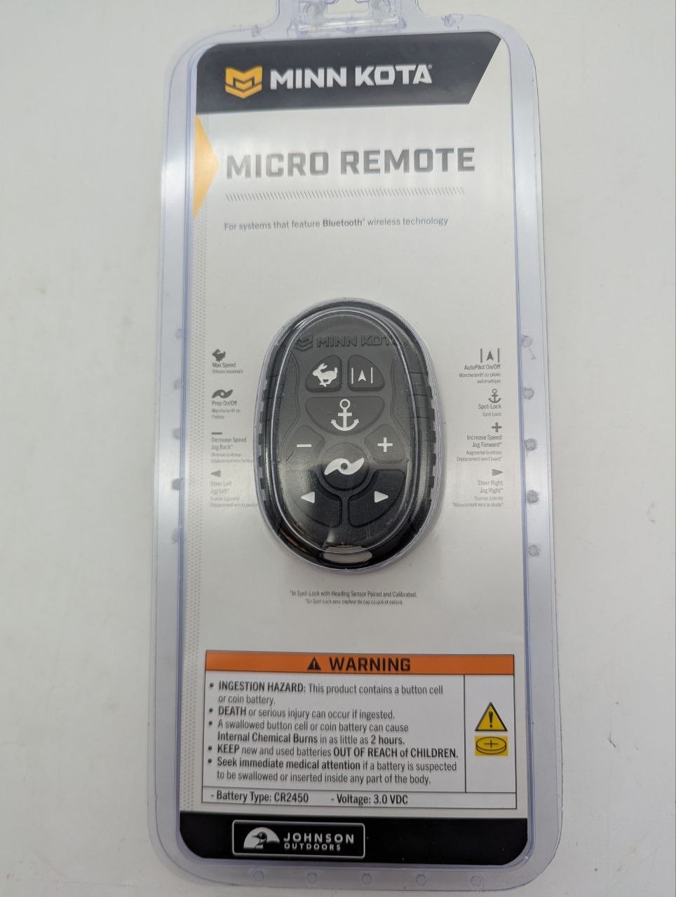Minn Kota Bluetooth Advanced GPS Micro Remote w/Spot-Lock & 