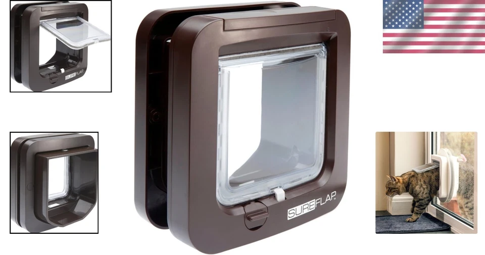 Durable Microchip Cat Flap for Convenient Pet Access - Ideal Gift for Cat Lovers - Image 2 of 4
