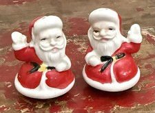 Vintage Ceramic Santa Claus Salt-and-Pepper S...