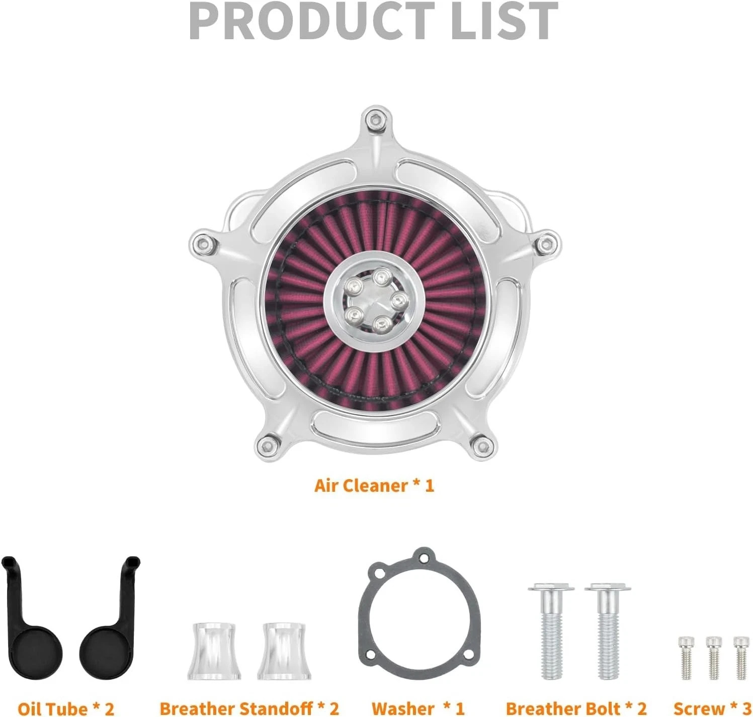 Fits HCmotorku Air Cleaner Filter Harley Sportster Touring Dyna Softail XL 04-22