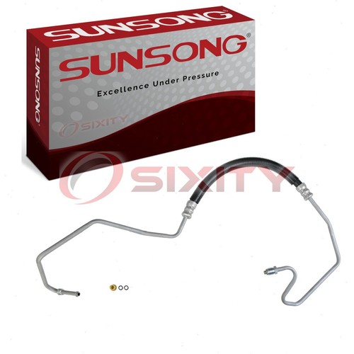 Sunsong Hydroboost To Gear Power Steering Pressure Line Hose for 1996-1999 ad