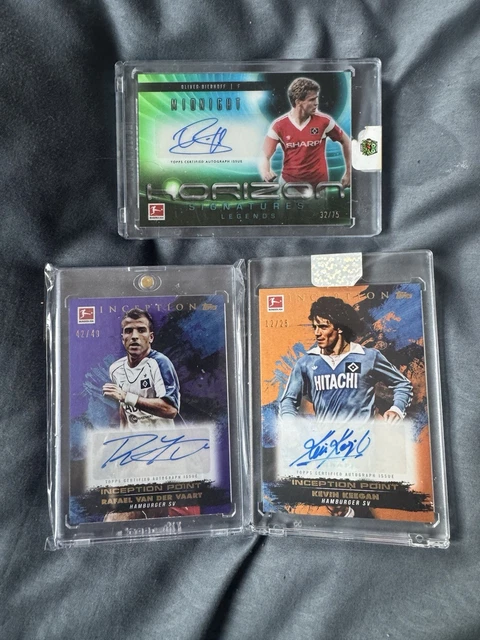 HSV Lot Keegan Auto /25 Van Der Vaart Auto/49 Oliver Bierhoff Auto/75