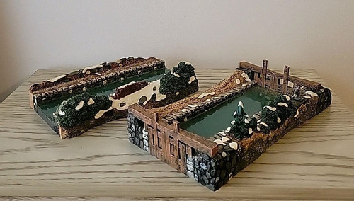 Dept 56 Abington Locks (set of 2) Dickens’ Village Series #56.58521 Original Box - Picture 2 of 12