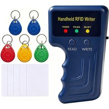 Handheld 125khz RFID Reader Writer,AWID and HID Copier with 10 T5577