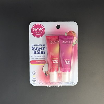 eos 24H Moisture SuperBalm- Coconut Milk & Honey Apple, Lip Mask, Day or Night