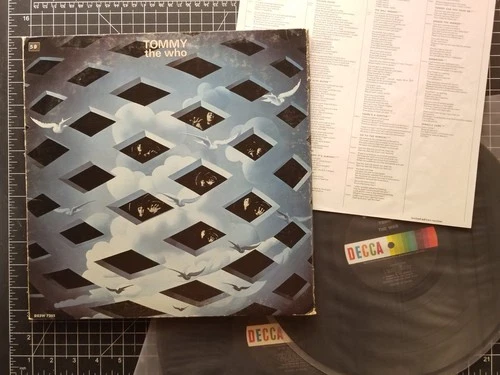 THE WHO Tommy 2LP 1969 VG+/VG+ w/ BOOKLET 1st Press VINYL Pete Townshend TRIFOLD