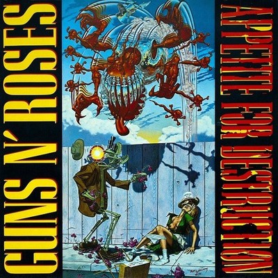 Guns N' Roses   Appetite For Destruction 1st Europe LP Uncensored Cover 1987