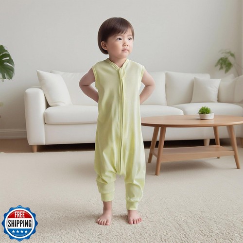 QUENESS Baby Schlafsack mit Füßen für Jungen Mädchen, Säugling Kleinkind ärmellos S - Bild 5 von 5