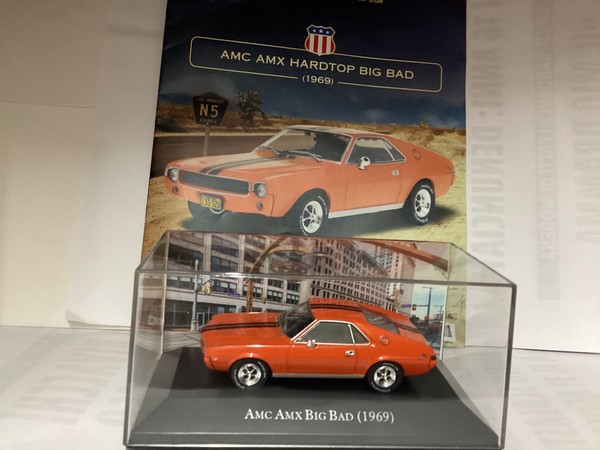 American Cars Amc Amx Hardtop Big Bad 1969 1:43 Die-Cast Neu Deagostini-image