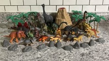 Dinosaurs Lot of 40 Animal Planet Hard Plastic/Rubber Toys Mixed Sizes 2009