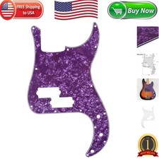 4Ply Purple Pearl Pickguard for 4-String American/Mexican Bass Guitars