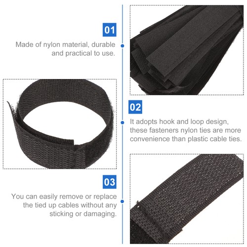 50 Pcs Reisen Nylonkabelbänder Kordel-Organizer-Krawatten - Bild 5 von 12