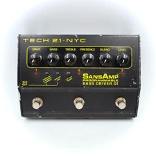 TECH21 SansAmp Programmable Bass Driver DI Bass Guitar Effect Pedal 987310