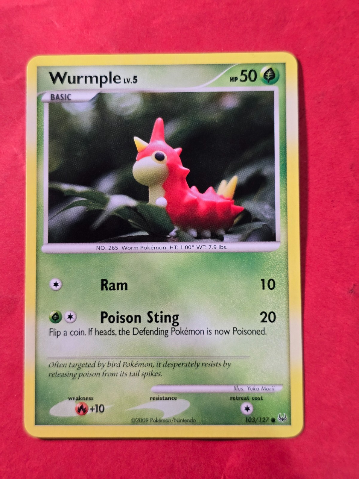 2009 Pokemon TCG Platinum #103 Wurmple, C, NF/H, cd7