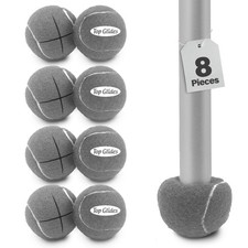 Precut Walker Tennis Ball Glides - Gray - 4 Pairs
