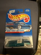 Hot Wheels 1998 First Editions Teal Turquoise ‘63 T-Bird Thunderbird #644 A6