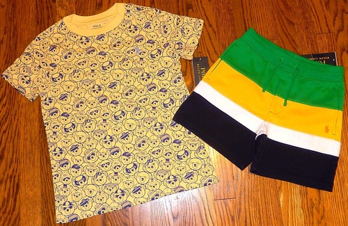 POLO RALPH LAUREN AUTHENTIC TODDLERS BOYS ORIGINAL NEW 2Pc SHORTS SET Sz 6, NWT - Picture 4 of 4