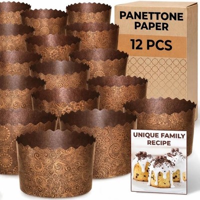 Paska Molds Easter Bread Forms |12 pack 15 oz | Easter Bread Paper Form
