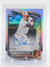 CADEN BODINE 2025 BOWMAN CHROME DRAFT  1ST REFRACTOR AUTO /499 #CPA-CB Q0927
