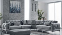 Stoffsofa Ecksofa L Form Sofa Polstersofa Grau Couch Moderne Eckgarnitur