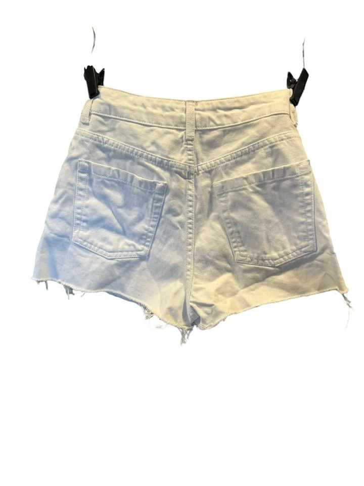 Pantalones cortos de mezclilla para mamá Topshop blancos talla 8 Foto 2 de 4