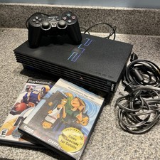 Sony PlayStation 2/PS 2 Fat Bundle (SCPH-30001) Console Games Tested & Working