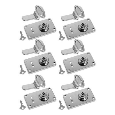 6Pcs Durable Iron Lock Latch Set Vintage Style for Jewelry Box and Toolbox