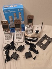 AT T DL72319 DECT 6.0 3-Handset Cordless Phone for Home Answering Machine White