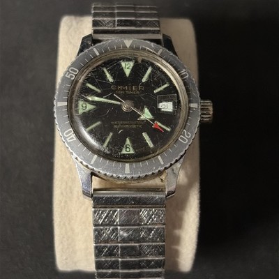 CIMIER SEA TIMER Swiss Made 1960 s Or 1970 s Vintage Watch Swiss 17 Jewel Mov