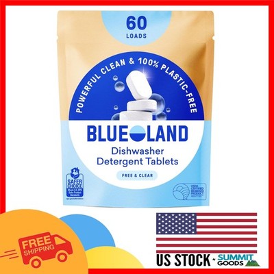 Concentrated Eco-Friendly Dishwasher Tablets (60 Count) - Stain-Fighting Action