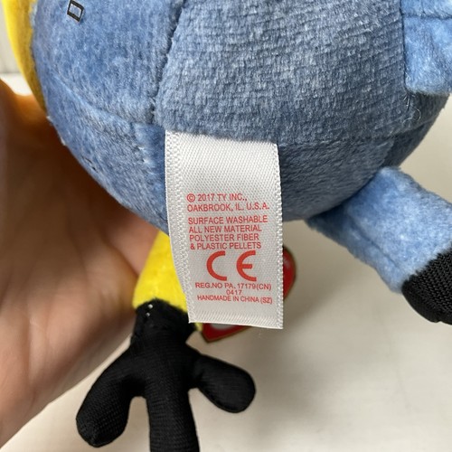 Ty Beanie Babies Despicable Me 3 2017 Mel The Minion In Overalls 7" Plush New - Picture 4 of 7
