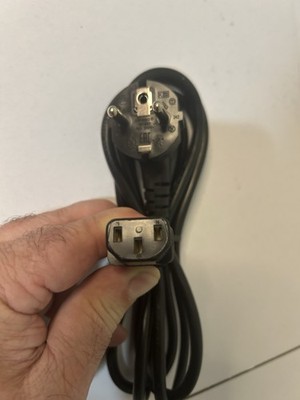 EU2 Prong Style 250v 10A  6' Power Cord for Computers ` International Style Cord