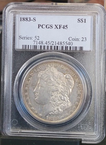 U.S. 1883-S MORGAN DOLLAR PCGS  XF-45