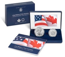 Usa Canada 2019 Pride Of Two Nations Limited Special Edition 2-coin Set In Ogp