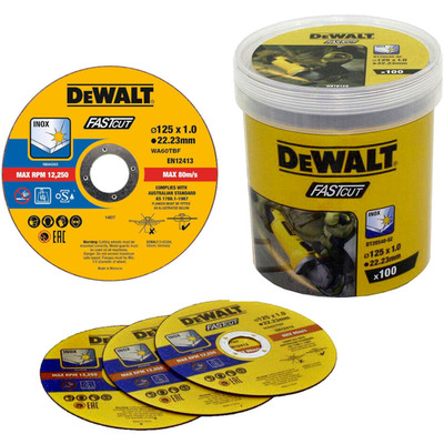 DeWalt Trennscheibe Schruppscheibe 125x1x22,23mm für Metall 100 Stück DT20540-QZ