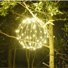 LED Light Ball 12" Metal Hanging Tree Sphere Light 1 Pack Party Wedding Holidays